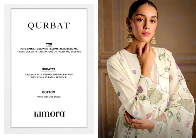 Qurbat By Kimora Heer Bamber Silk Printed Designer Salwar Suits Wholesale Shop In Surat
